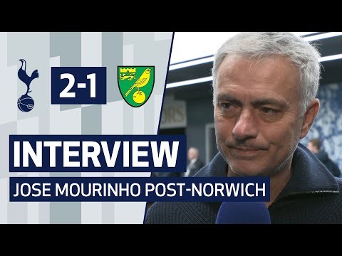 INTERVIEW | JOSE MOURINHO ON NORWICH VICTORY | Spurs 2-1 Norwich City