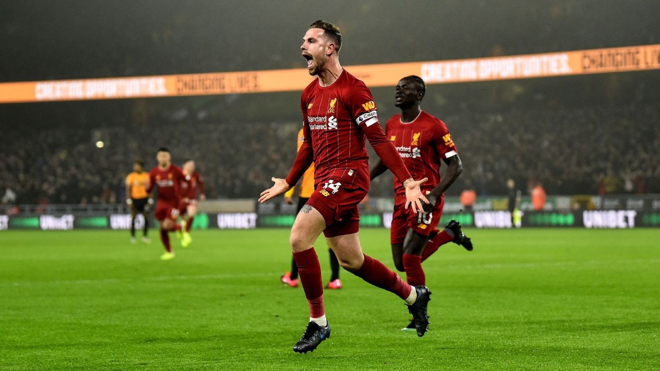 Henderson 9/10, Alisson 8/10 as Liverpool extend winning run to 14