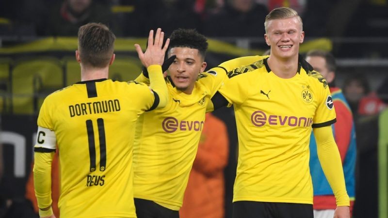 Erling Haaland scores two, Jadon Sancho dazzles as Dortmund thrash Cologne