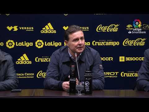 Rueda de prensa de  Cristóbal Parralo tras el Cádiz CF vs Real Racing Club (1-0)