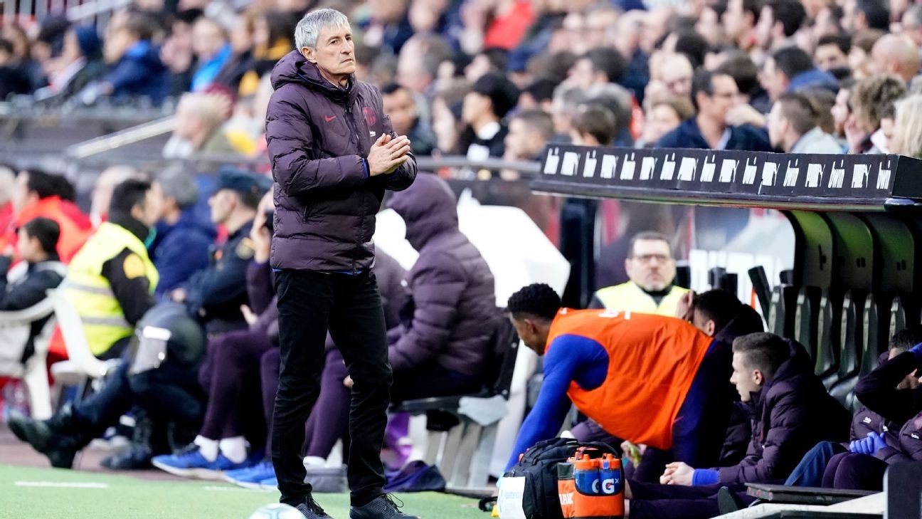 Barcelona boss Setien: Players still struggling to adapt to my style