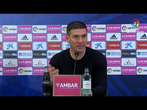 Rueda de prensa de  Luis Carrión tras el Real Zaragoza vs CD Numancia (1-0)