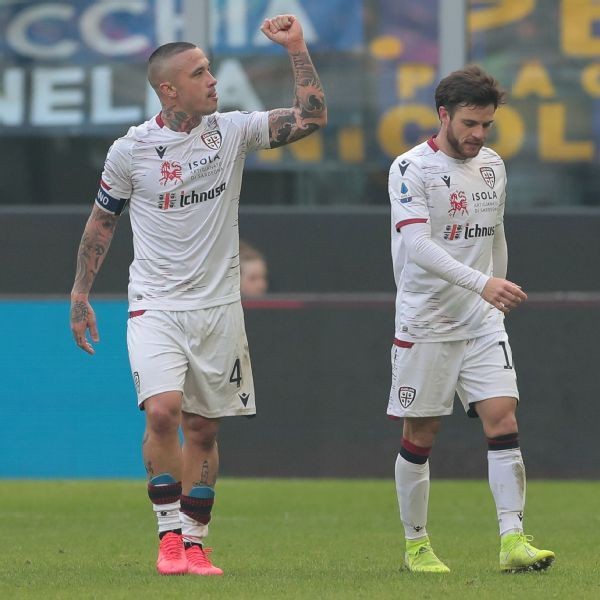 Inter Milan title bid stalls as Cagliari claim draw