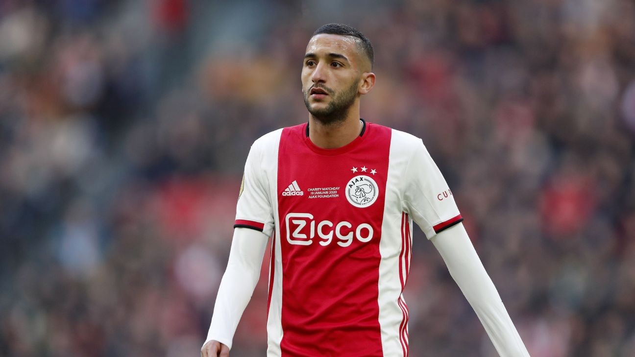 Chelsea want to sign Ajax's Ziyech, Leicester's Chilwell this summer - sources