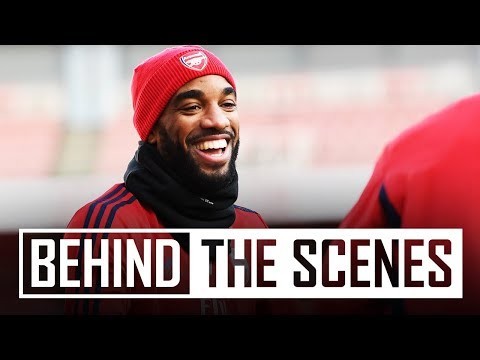 Arsenal squad train at Emirates Stadium | Behind the scenes