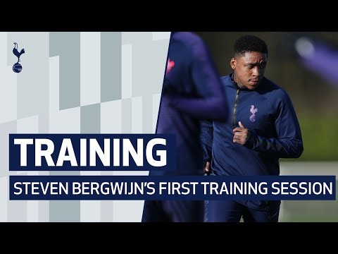 TRAINING | STEVEN BERGWIJN'S FIRST TRAINING SESSION AT SPURS