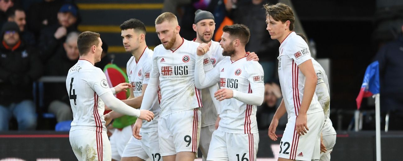 Goalkeeper howler gifts Sheffield United win over Crystal Palace