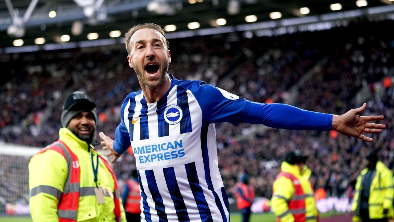 Hammers slip into drop zone after Brighton come back for 3-3 draw