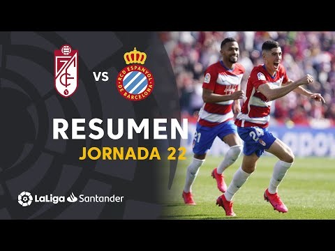 Resumen de Granada CF vs RCD Espanyol (2-1)