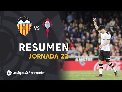 Resumen de Valencia CF vs RC Celta (1-0)