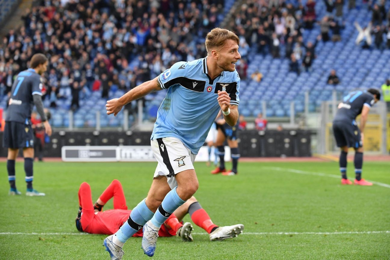 Lazio thrash SPAL to keep up pressure on Inter