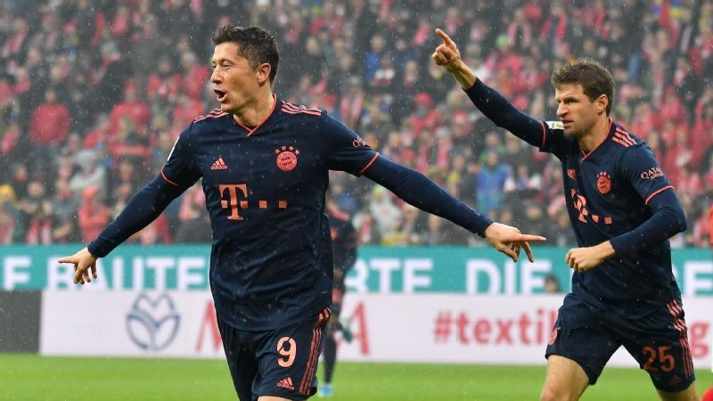 Bayern Munich ease past Mainz to go top of Bundesliga