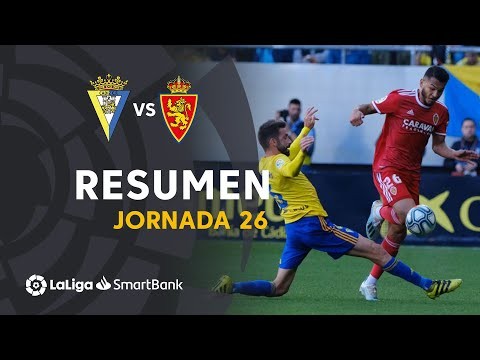 Resumen de Cádiz CF vs Real Zaragoza (1-1)