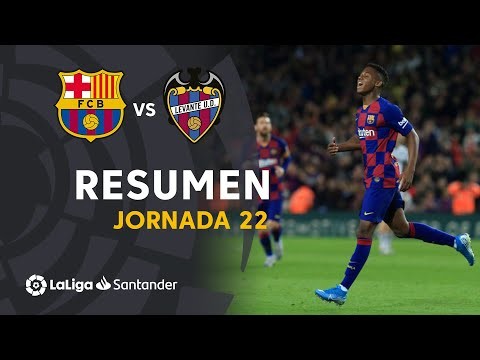 Resumen de FC Barcelona vs Levante UD (2-1)