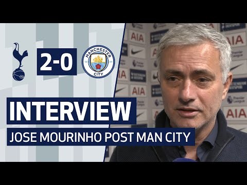 INTERVIEW | JOSE MOURINHO ON MAN CITY VICTORY AND BERGWIJN GOAL | Spurs 2-0 Man City