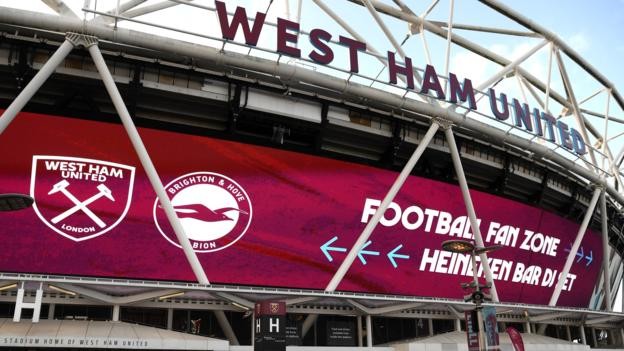 Two West Ham fans arrested for alleged homophobic gestures