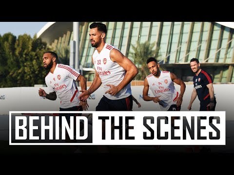 Arsenal squad train in Dubai | Behind the scenes