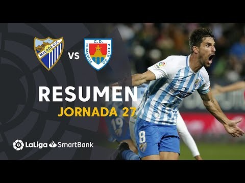 Resumen de Málaga CF vs CD Numancia (2-1)