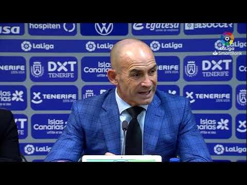 Rueda de prensa de Paco Jémez tras el CD Tenerife vs Rayo Vallecano (0-0)