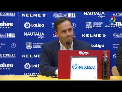 Rueda de prensa de  Fran Fernández tras el AD Alcorcón vs UD Las Palmas (1-1)