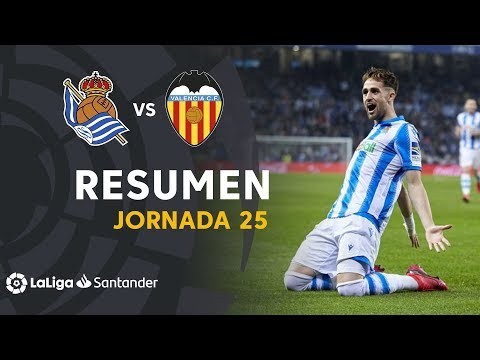Resumen de Real Sociedad vs Valencia CF (3-0)