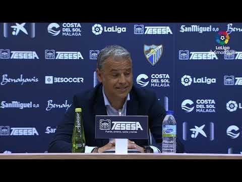 Rueda de prensa de Sergio Pellicer tras el Málaga CF vs Real Racing Club (2-0)