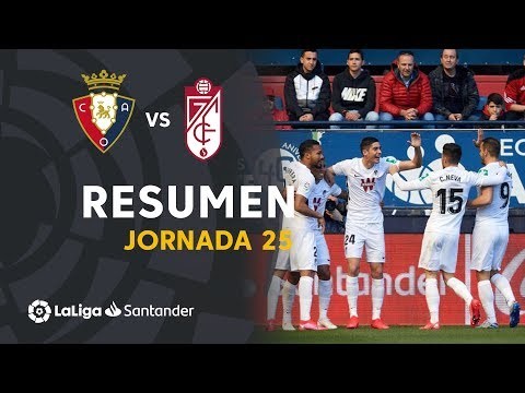 Resumen de CA Osasuna vs Granada CF (0-3)