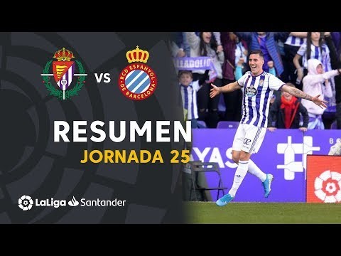 Resumen de Real Valladolid vs RCD Espanyol (2-1)