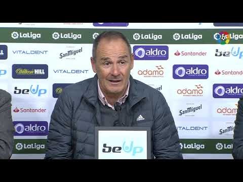 Rueda de prensa de  Víctor Fernández tras el Real Racing Club vs Real Zaragoza (2-2)