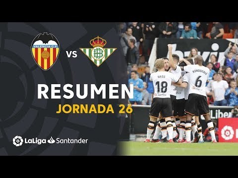 Resumen de Valencia CF vs Real Betis (2-1)