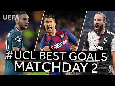 ZIYECH, SUÁREZ, HIGUAÍN: #UCL BEST GOALS, Matchday 2