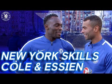 Ashley Cole & Michael Essien Take On The New York City Skill Challenge