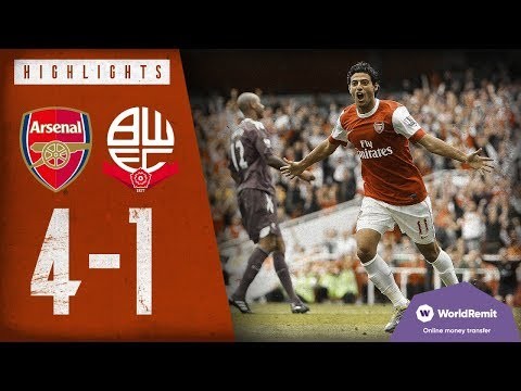 Carlos Vela scores a Wengerball team goal! | Arsenal 4-1 Bolton | Sept 11, 2010