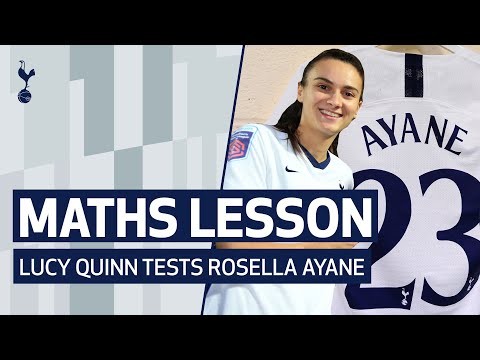 SPURS WOMEN'S MATHS LESSON | Can you add up squad numbers quicker than mastermind Rosella Ayane?