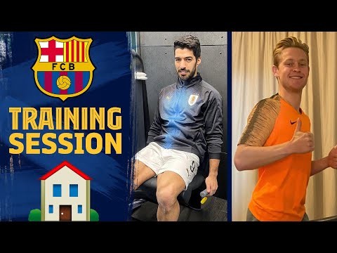 How the Barça players are staying in shape at home