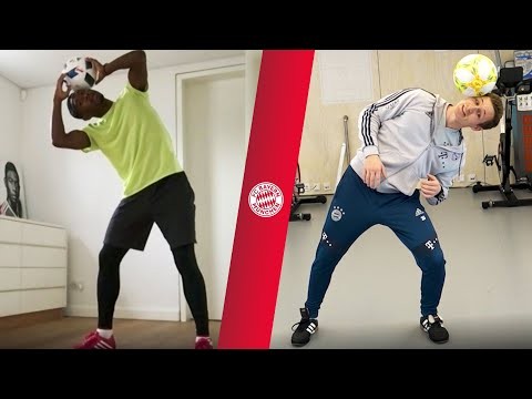 Alaba, Müller, Martínez & Co. show their skills - FC Bayern Cyber Training with freestyler Sebastian