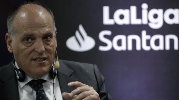 La Liga president Javier Tebas suggests restart dates for league