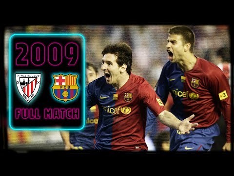 FULL MATCH: Athletic Bilbao - Barça (2009) FIRST TROPHY OF HISTORIC TREBLE!