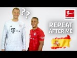 A Spanish Lesson for Neuer with Thiago - Repeat after Me Challenge