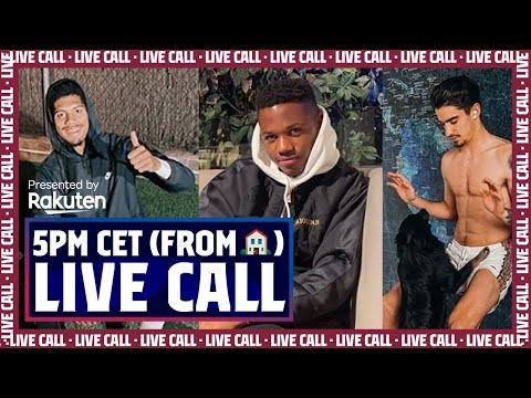 LIVE CALL with ANSU FATI, ARAUJO and COLLADO from their homes (Presented by Rakuten)