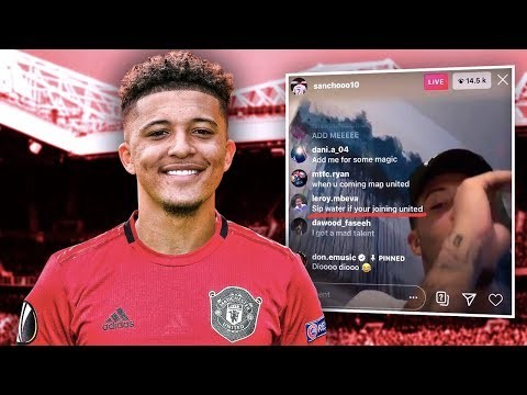 Has Jadon Sancho LEAKED Manchester United Transfer On IG Live?! | Transfer Talk