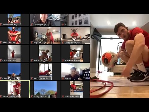 Reds take part in another online training session | Klopp & Van Dijk talk BBQs