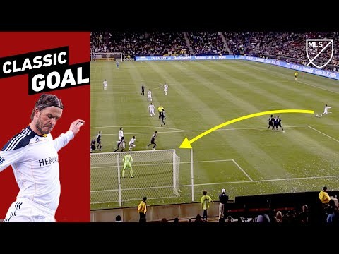 Beckham's Impossible Angle Free Kick | All Time Best Goals