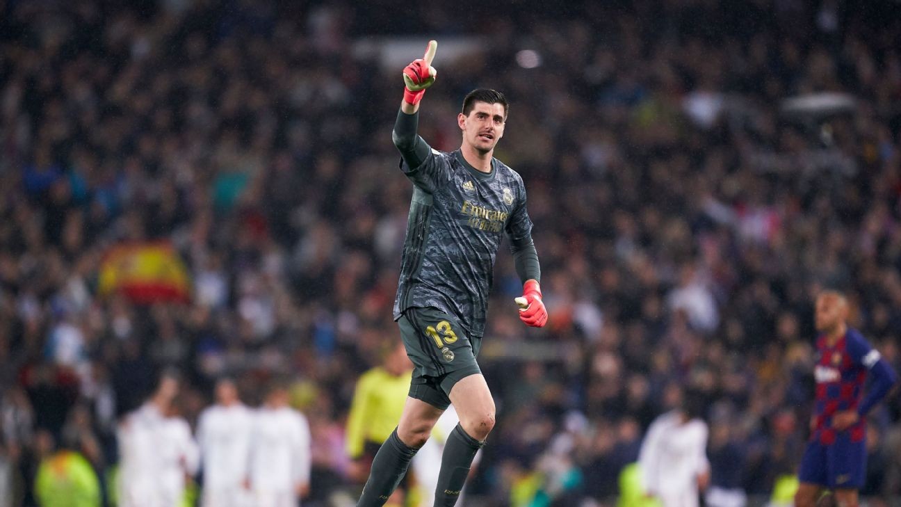 Real Madrid's Courtois: Barcelona becoming La Liga champions is wrong