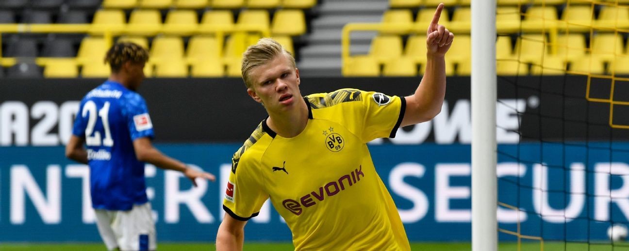 Haaland scoring spree continues as Dortmund hammer Schalke on Bundesliga return
