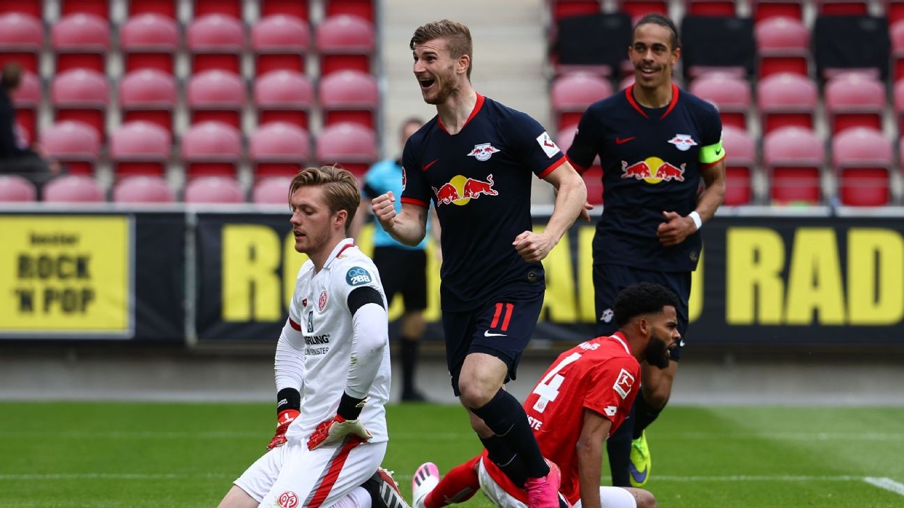 Werner, RB Leipzig put on a show, Bundesliga leaders Bayern stay clear on top but Dortmund stay in touch