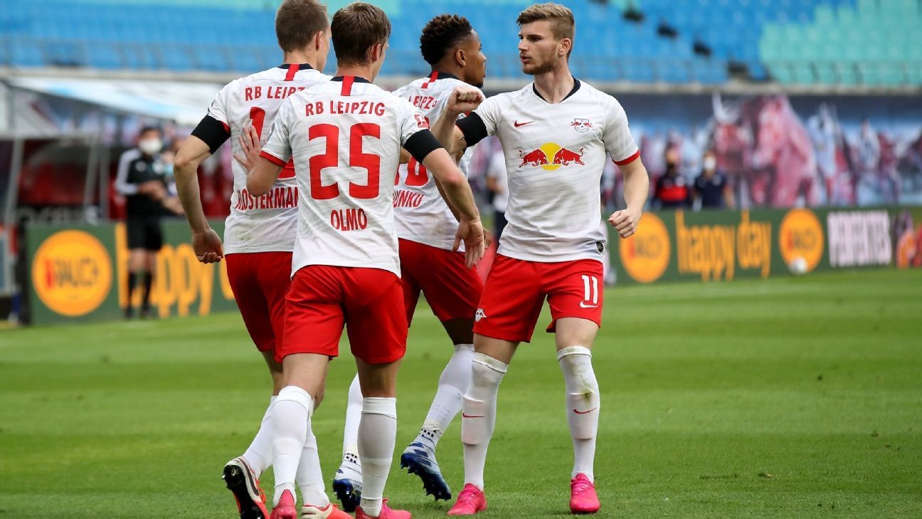 Ten-man RB Leipzig held to 2-2 home draw by Hertha Berlin