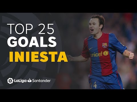 TOP 25 GOALS Andrés Iniesta en LaLiga Santander