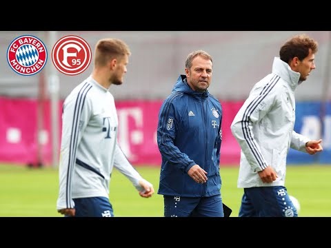 Live ? Pressetalk mit Hansi Flick vor dem Spiel des FC Bayern München gegen Fortuna Düsseldorf