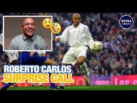Roberto Carlos SURPRISES Real Madrid fan with video call!